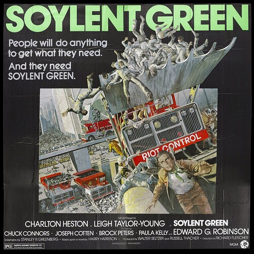 Soylent Green 1973 poster 2