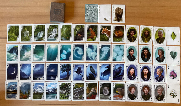 River & Stone playing cards by Beth Sobel