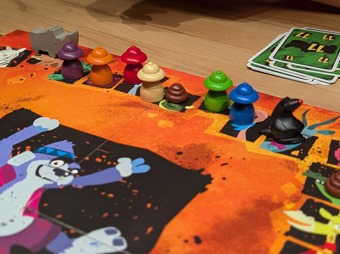 Kalimambo: a silly game of stepping into elephant poop and getting knocked about by the Rhino.