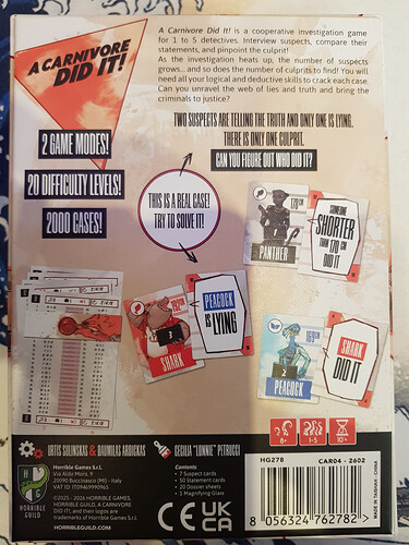 box back (incl. an easy puzzle)