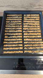 My famous cheesy oat crackers